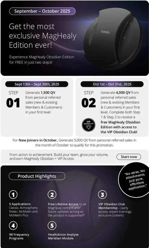 Incentivo MAghealy Obsidian USA octubre 2025 Healy Price Incentivo MAghealy Obsidian USA octubre 2025 Healy Price