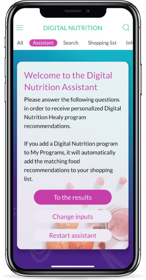 Healy Nutrition digital App